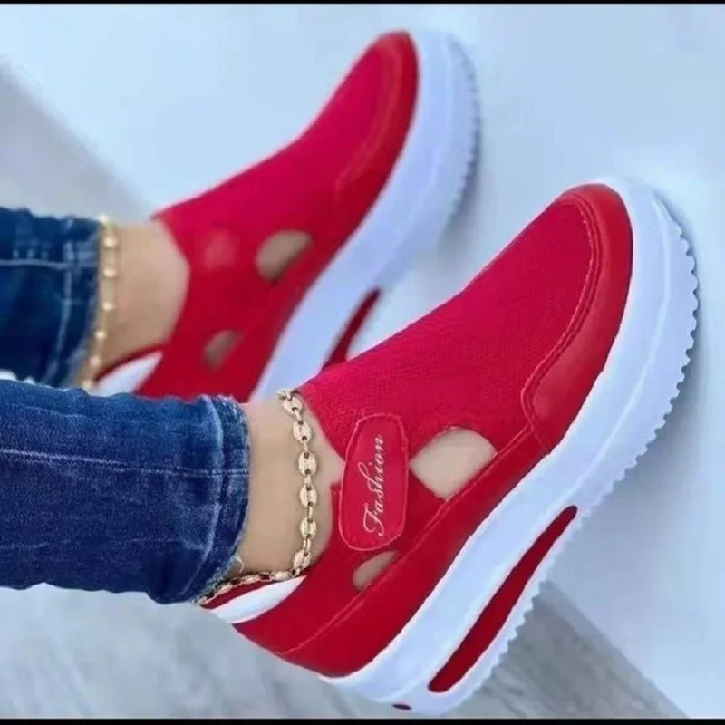 2023 Summer New Breathable Mesh Wedge Casual Sport