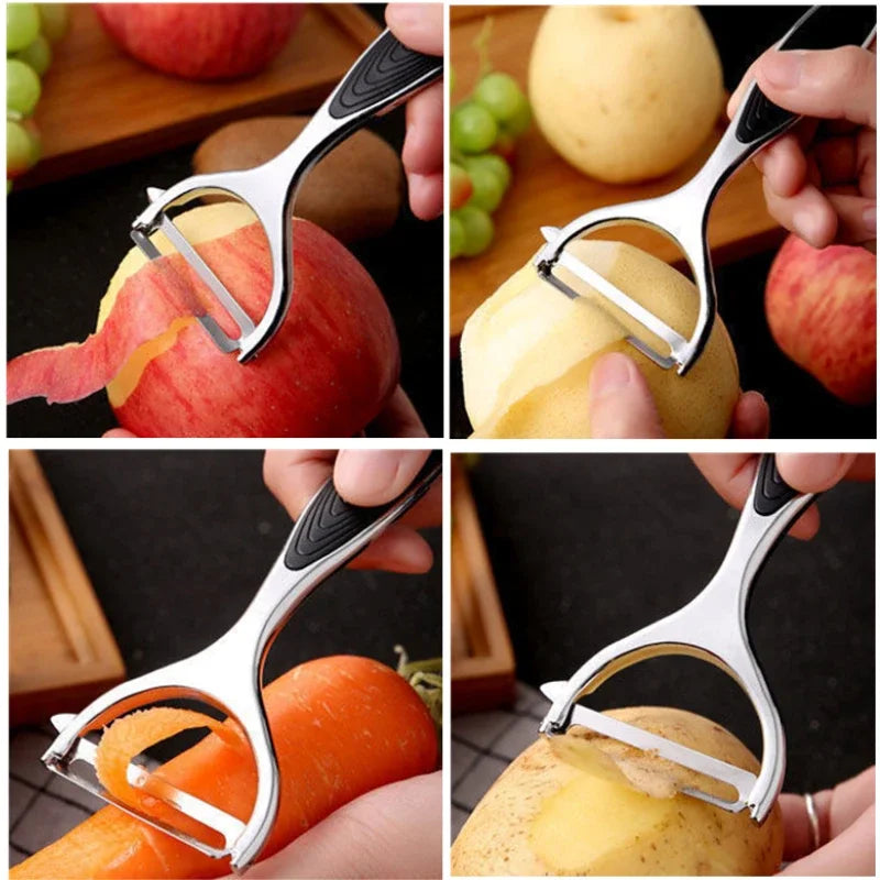 Stainless Steel Vegetable Peeler Tools Multifunction Carrot Grater Kitchen Accessories Gourmet Food Gadgets Dining Bar Home