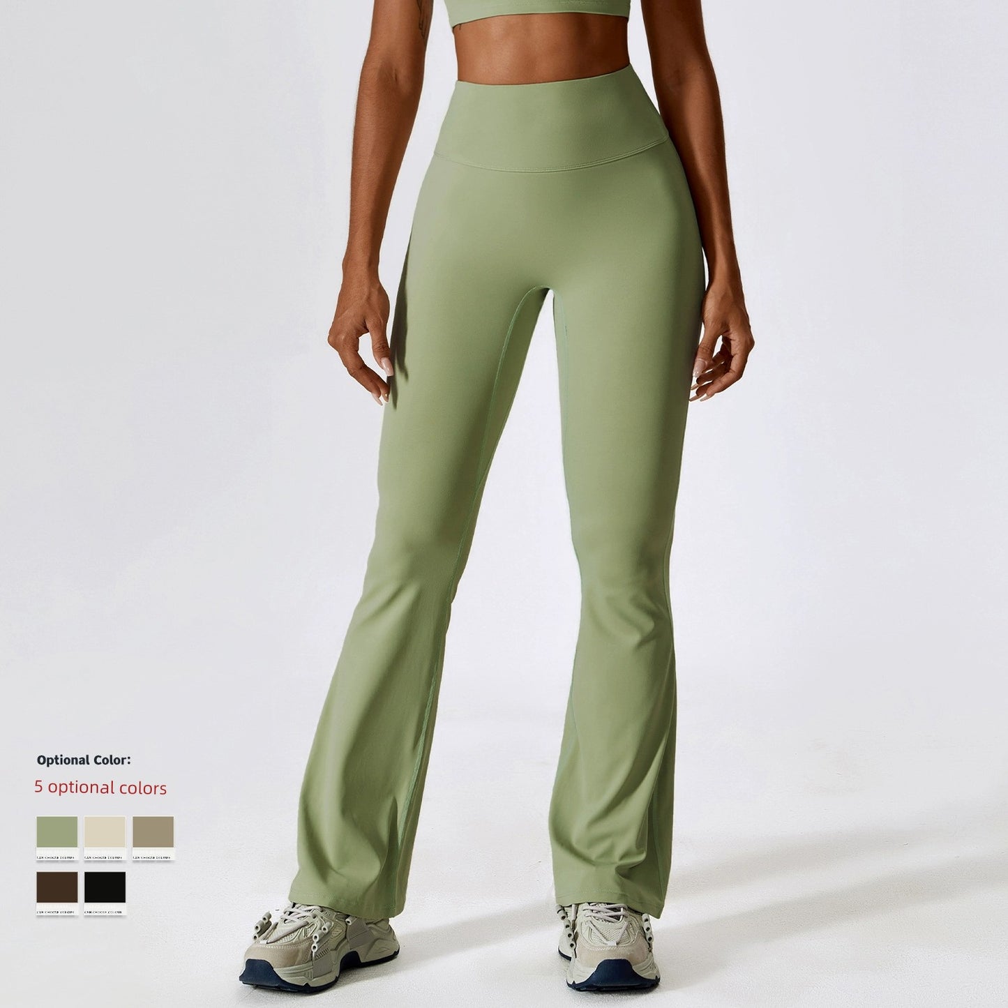 2023 Fashion Wide Leg Tight Nude Feel Hip Lifting t Bootcut Casual Sports