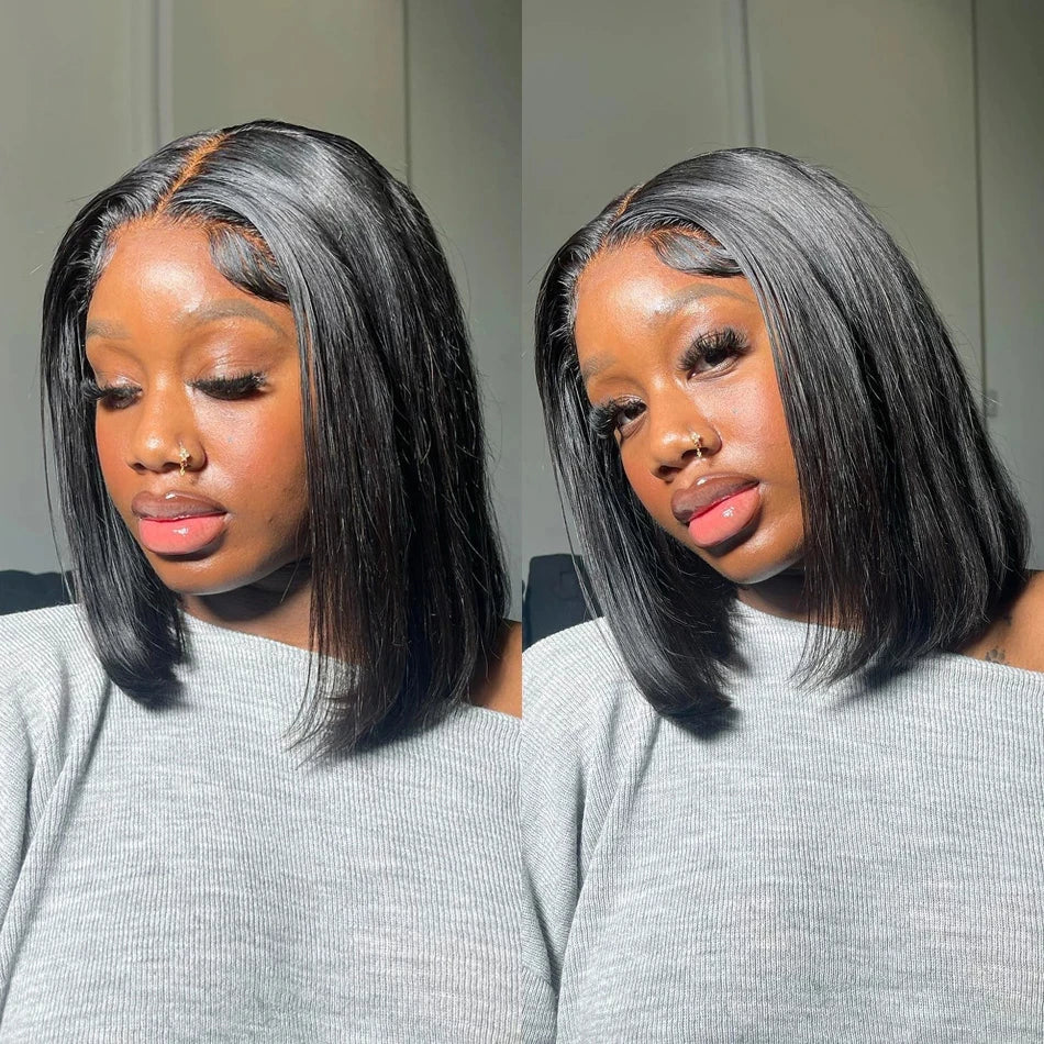 13x5x2 Straight BOB Wigs for Women Pre Plucked