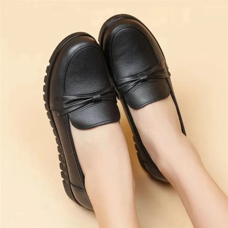 New Spring Women Shoes Low Top Round Healid Color