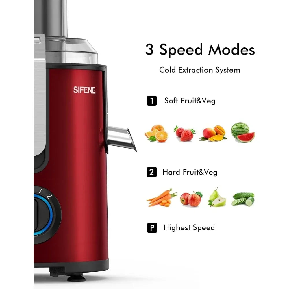 Juicer Machine, 800W Centrifugal Juicer wiht Speeds