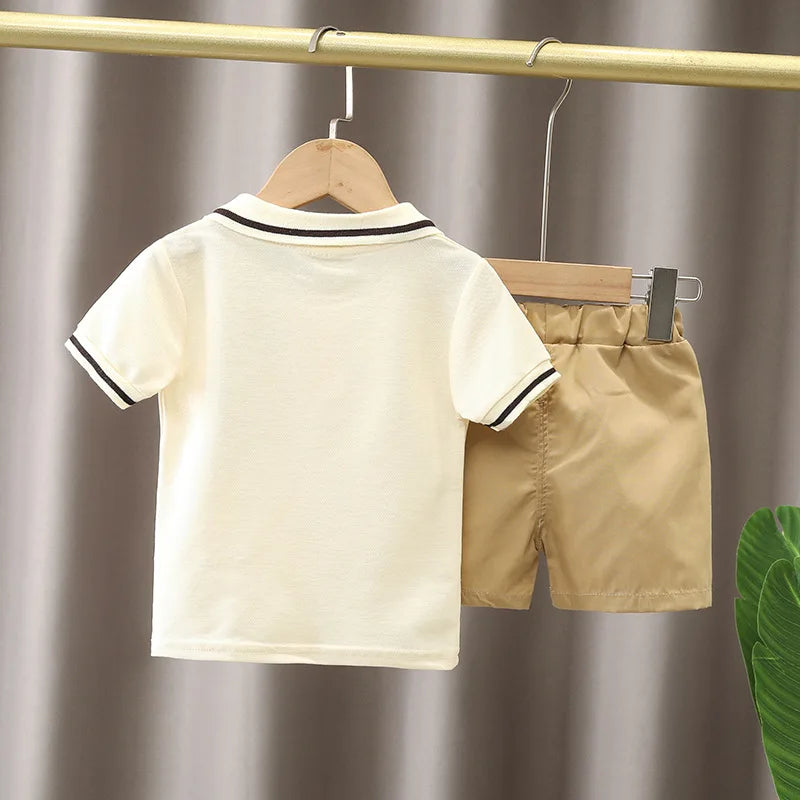 Baby Boy Clothes Set T-shirt+Shorts Kids Boy