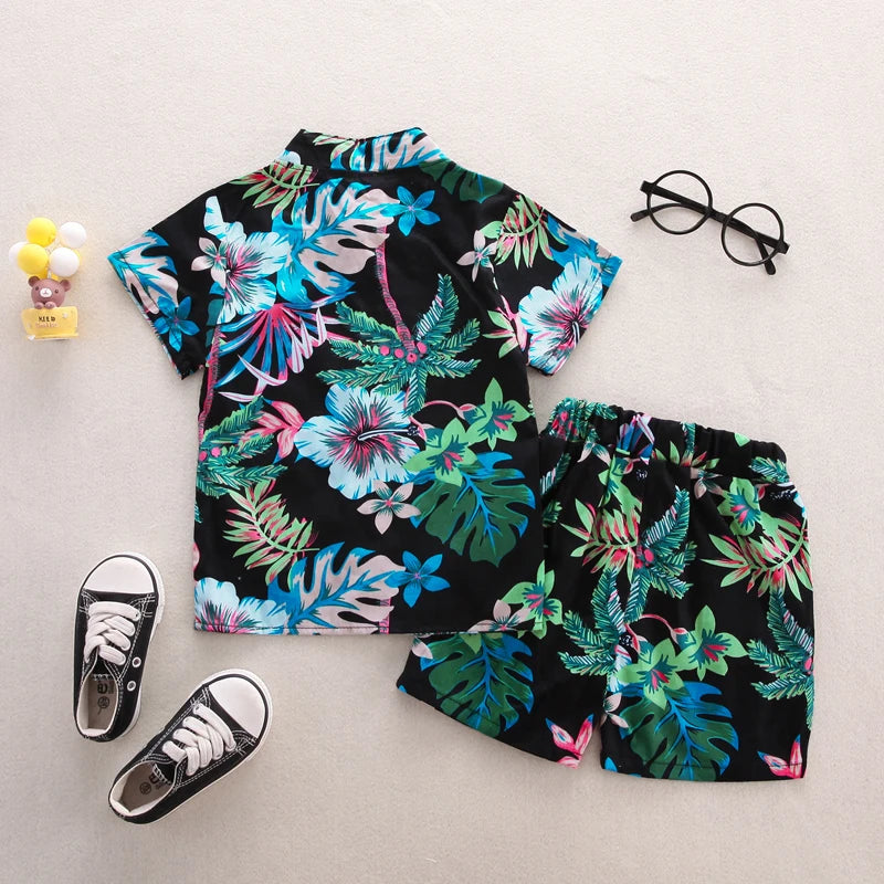 Boy Children's Clothing Baby Girl Clothes Summer Baby Flowers