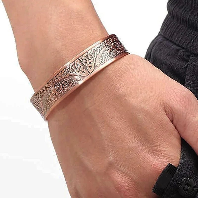 Pure Copper Magnetic Bracelet Men Arthritis Adjustable
