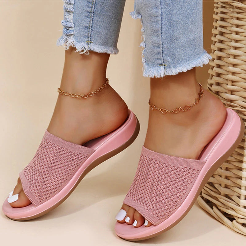 Sandals Women Elastic Force Summer Shoes Women Flat