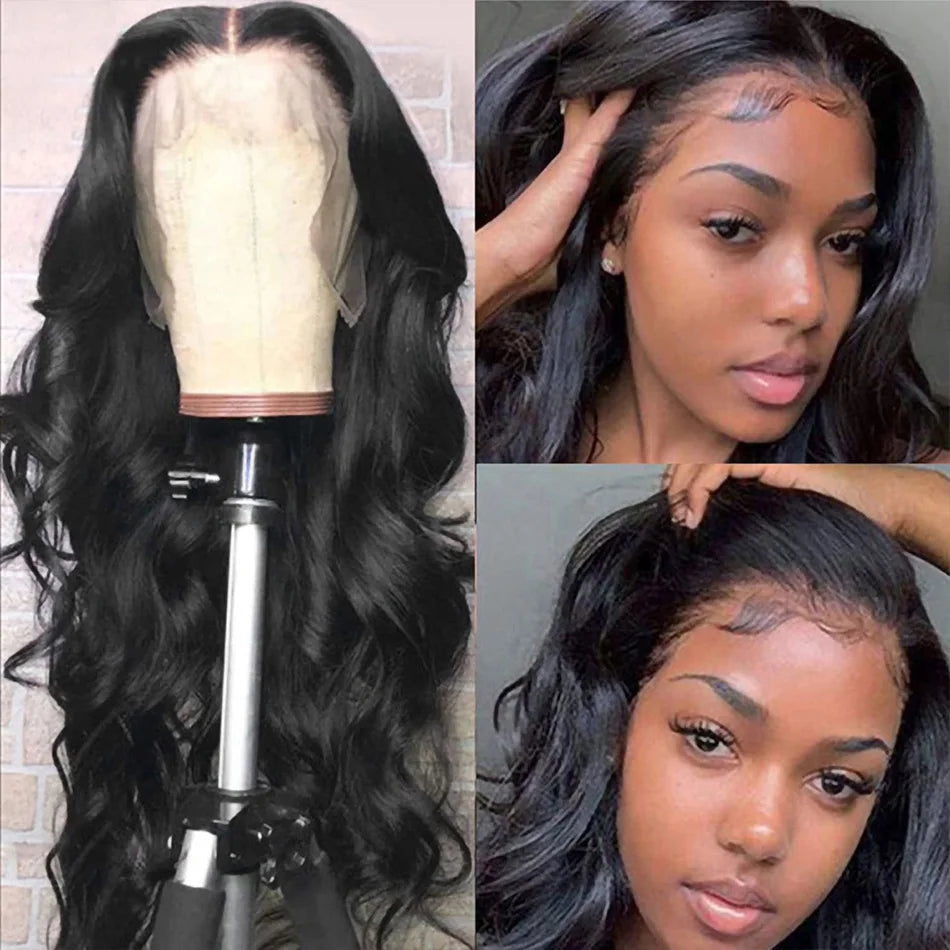 13x4 HD Transparent Lace Wig Brazilian Body Wav