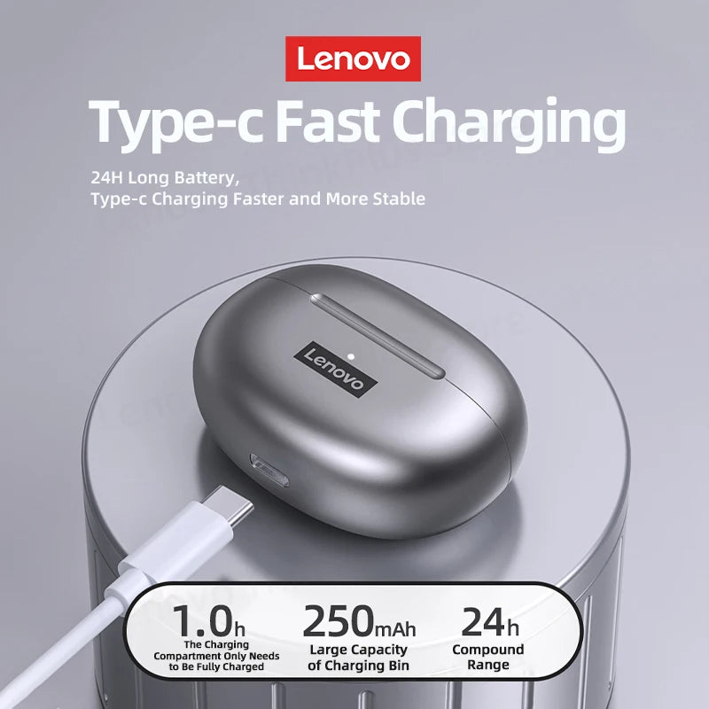 100% Original Lenovo LP5 Wireless Bluetooth Eaphones
