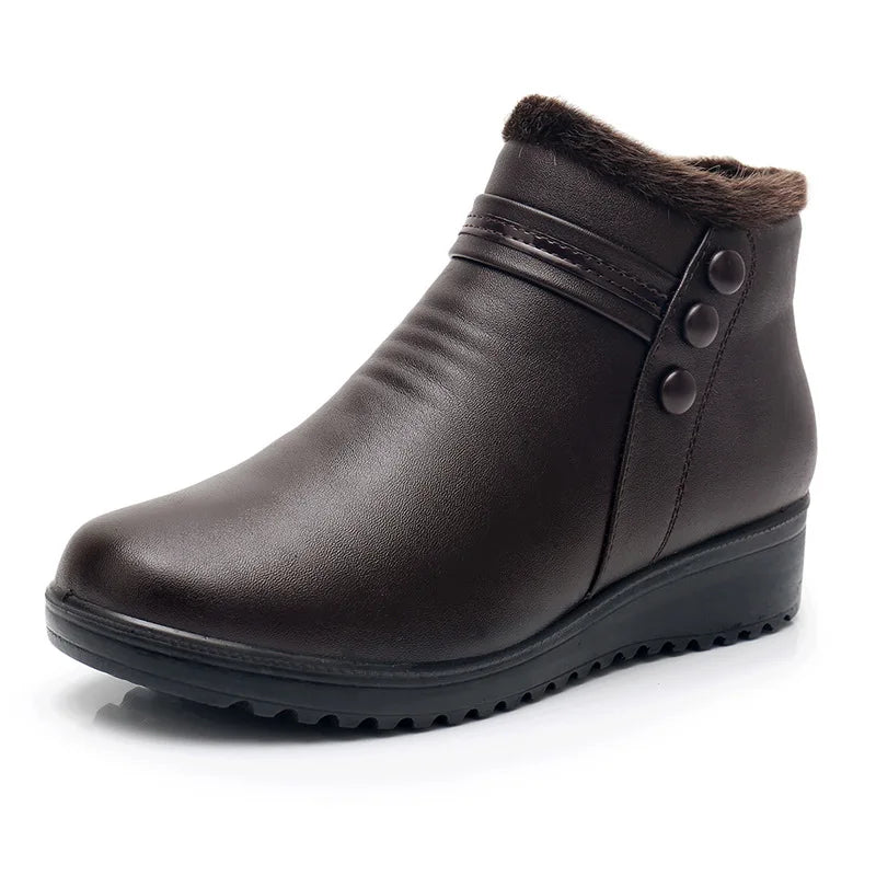 Fashion Winter Women Genuine Leather