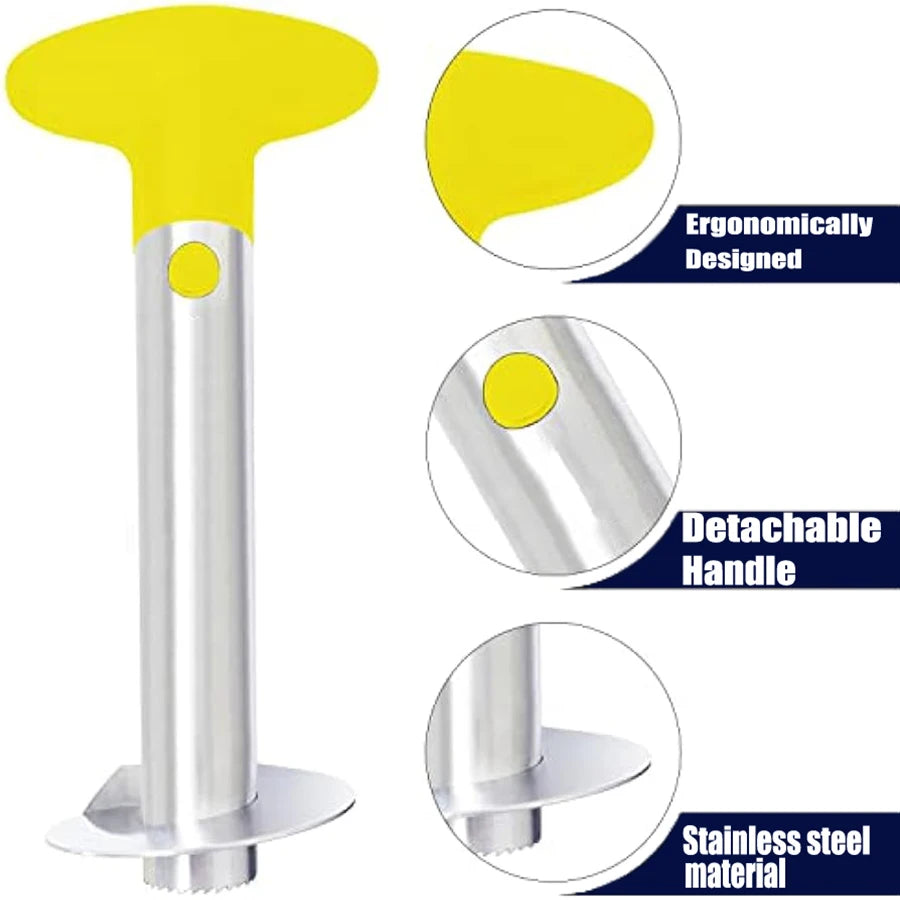 Pineapple Corer and Slicer Tool, Stainless Steel