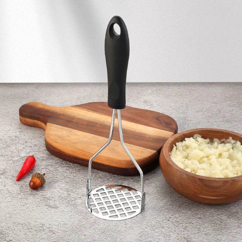Cross-Border 304 Potato Press Stainless Steel Potato Garlic Press