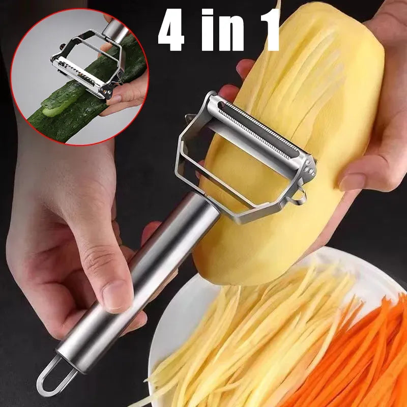 4in1 Peeler Multifunction Grater Julienne Kitchen Tool