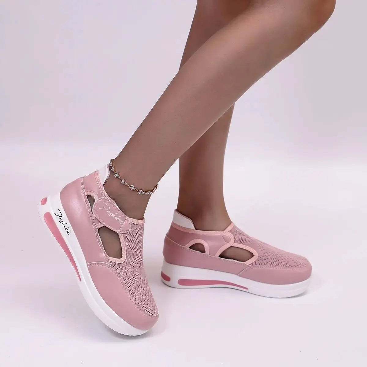 Womens Casual Sneakers Shoes Female Platform Shoes Ladies Shoes Mesh Breathable Comfort Tennis Women Shoes