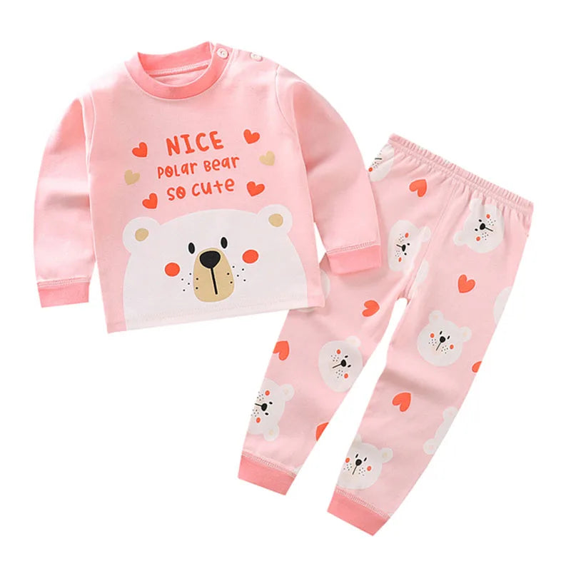 Children Kids Clothes Sets Boys Girls Suit Pajama Sleepwear