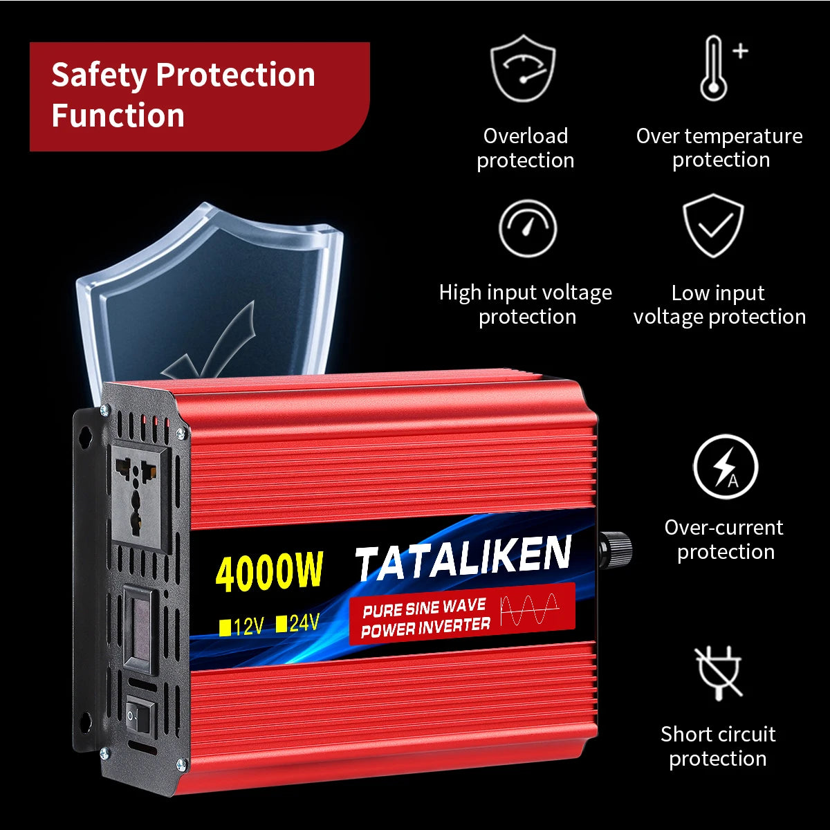 1600W-10000W Pure Sine Wave Power Inverter DC