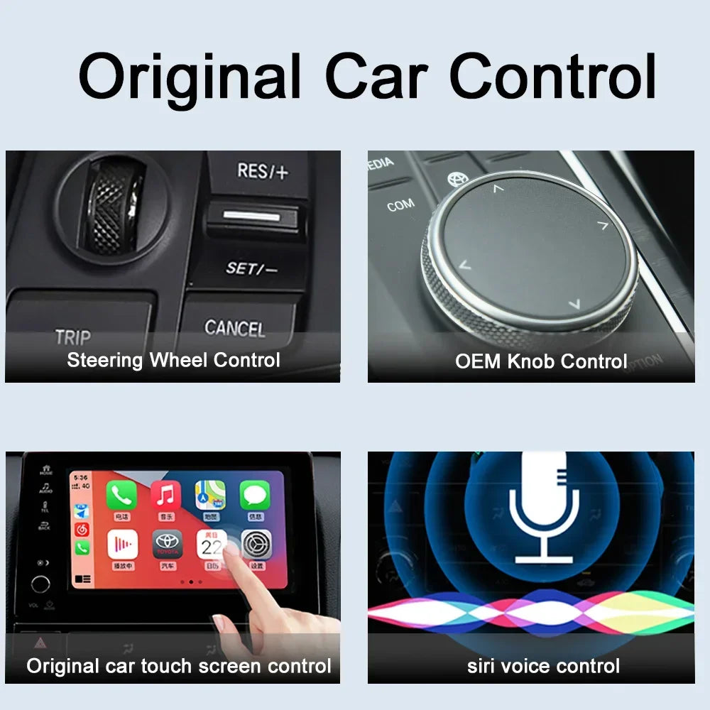 Wired to Wireless CarPlay Adapter for OEM Car Stereo With USB Plug and Play Smart Link Phone Automatic Connection to CarPlay