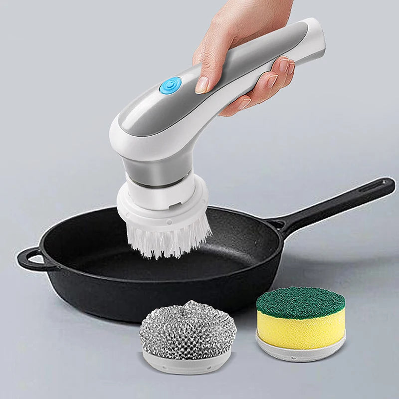 Three-in-one rechargeable, car, home, cleaning brush