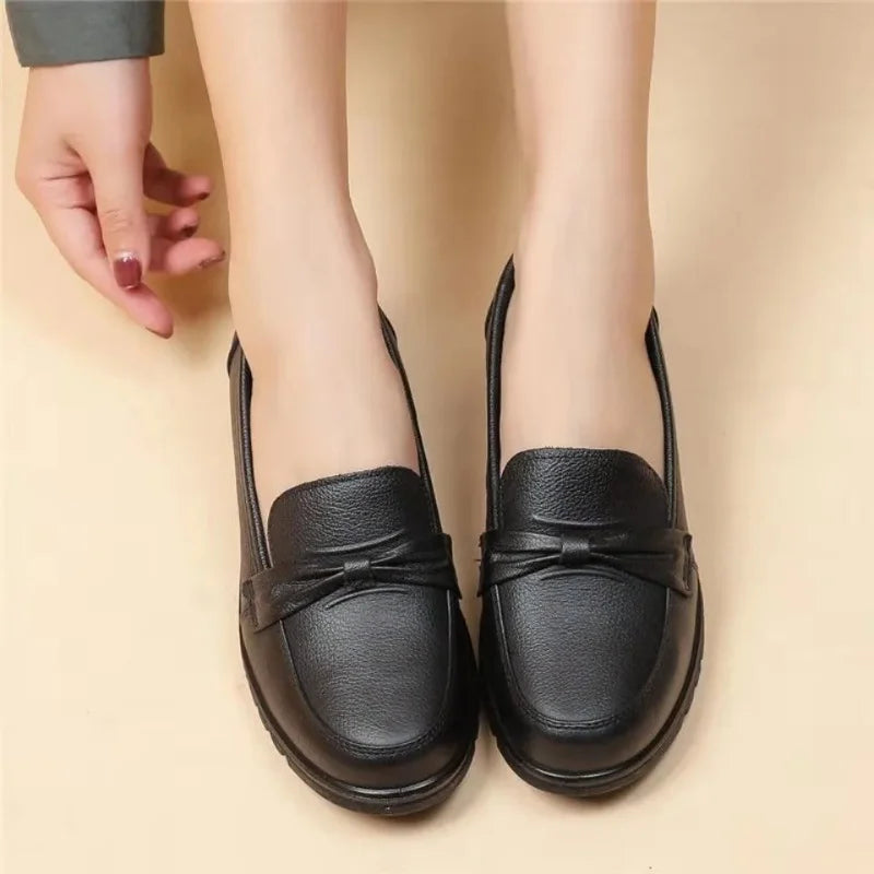 New Spring Women Shoes Low Top Round Healid Color