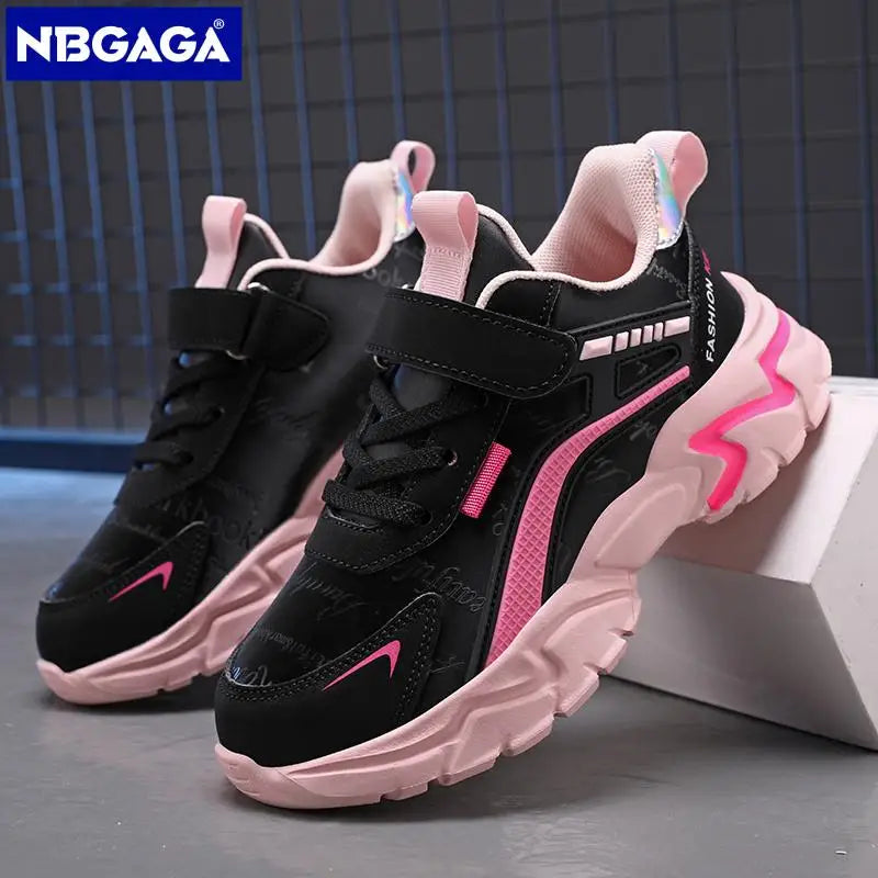 Kids Casual Pink Girls Leather Shoes Fashion Fs Children Sports Girl's