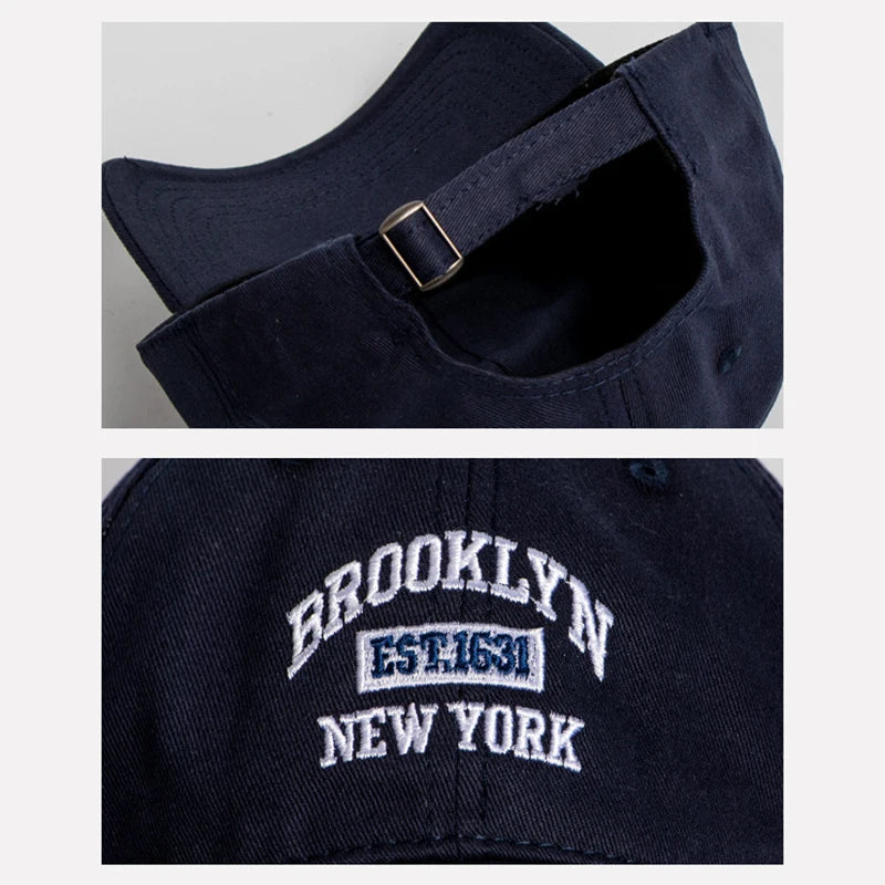 Soft Cotton Letter Embroidered Bd Brim Visor Hats Unisex