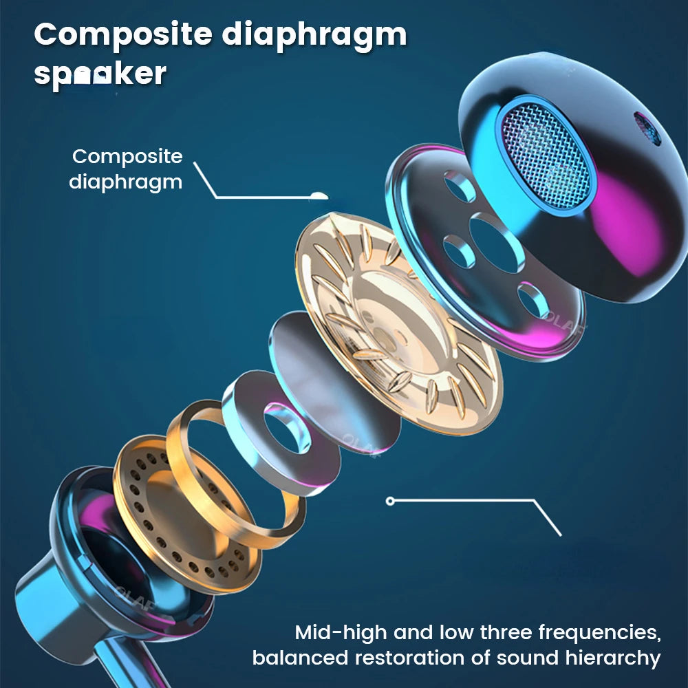 Wireless Earphones 5.3 Halter Waterproof Magnetic Earbuds
