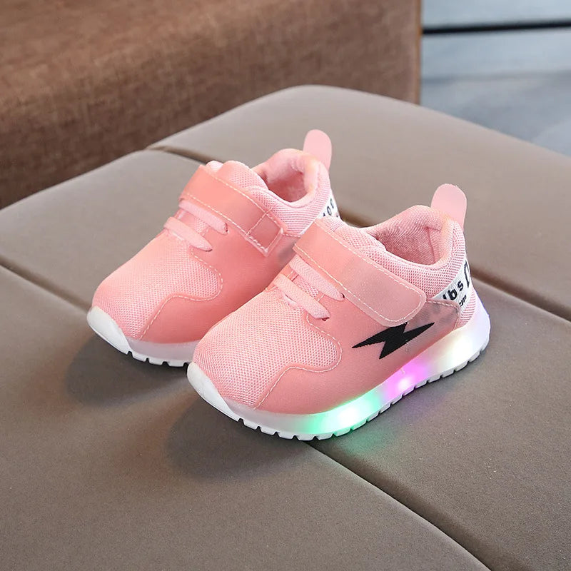 Kid Tennis Shoe Autumn New Luminous ChiLight Kid Shoe Gril