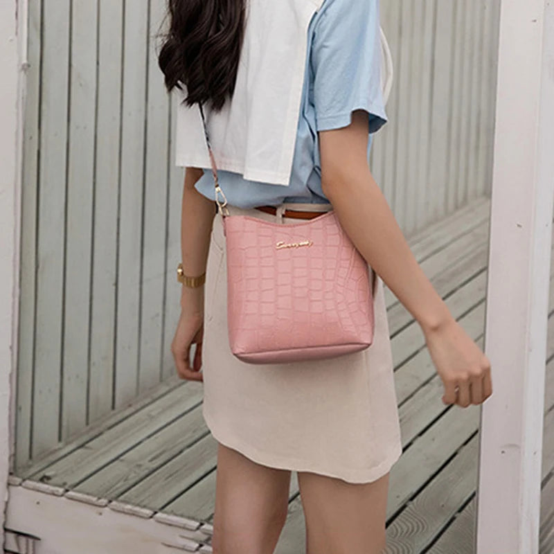 Crocodile Messenger Bags For Women Luxury High