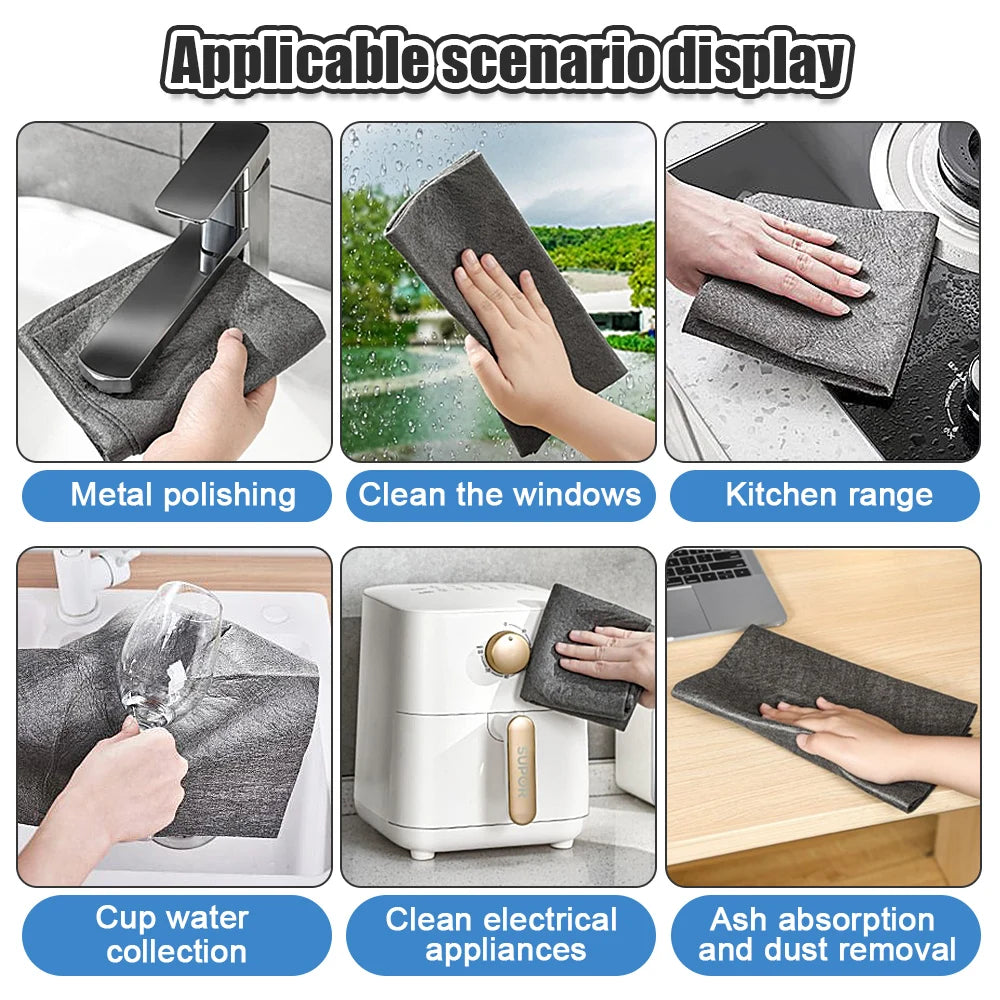 3/5/10 Pcs Cleaning Rag for Kitchens Glass Cars