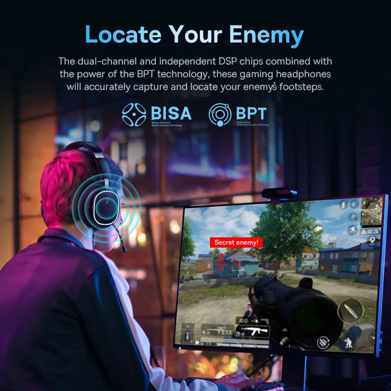 Baseus GH02 Gaming Wireless Headphone with Mic