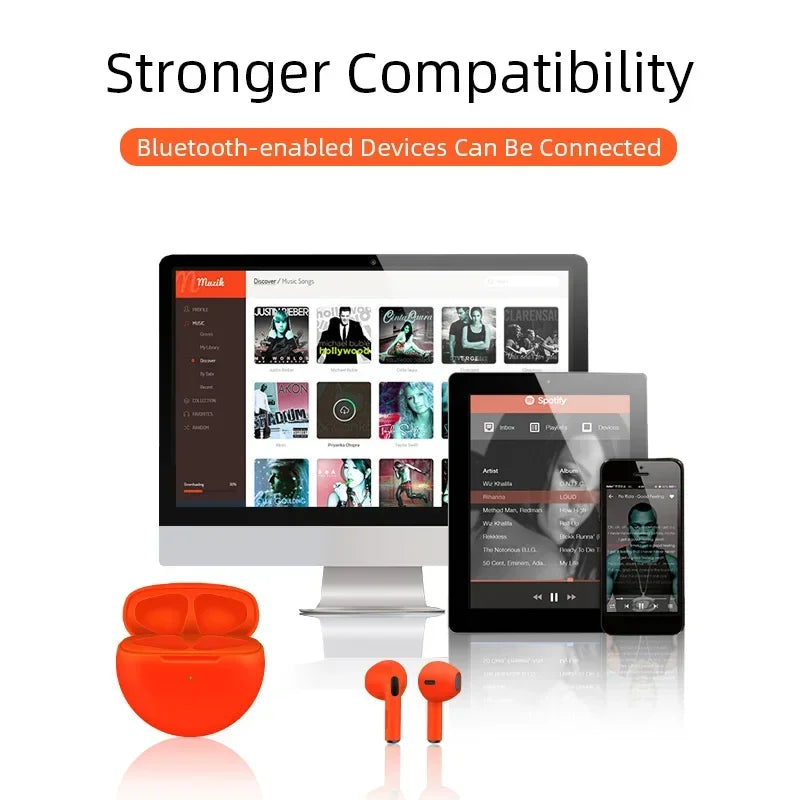TWS Pro6 Earphone Bluetooth Hmsung Android