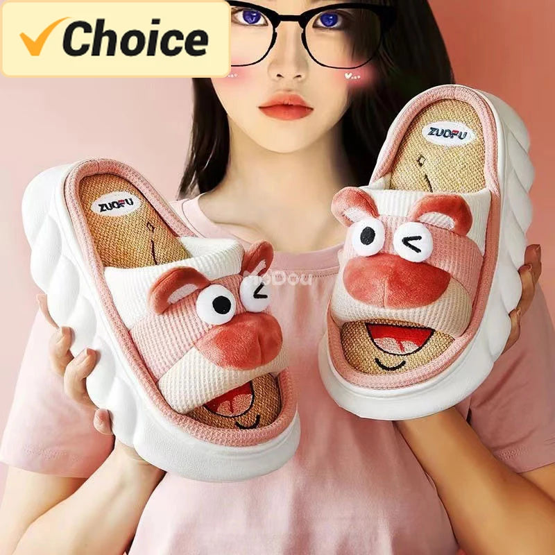 Mo Dou 2024 All Senson Shoes Indoor Thick Sole Couples Men Women