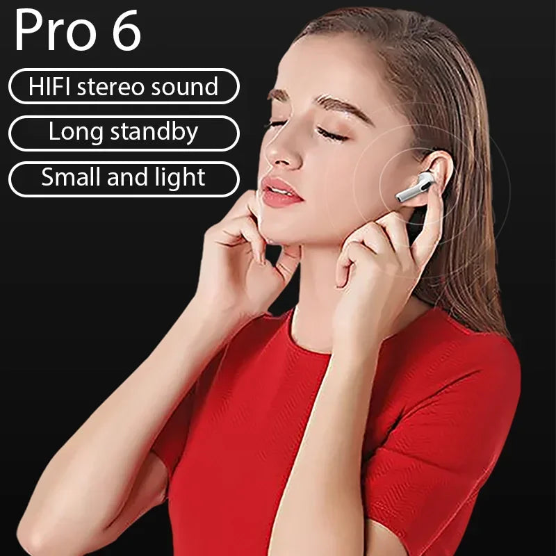 TWS Pro6 Earphone Bluetooth Hmsung Android