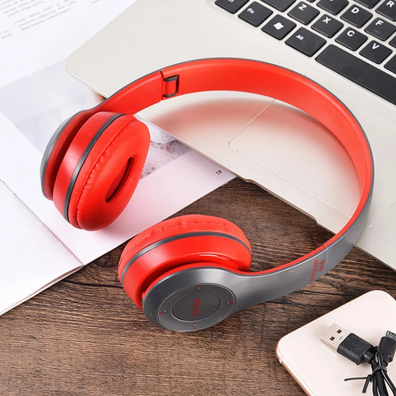 Bluetooth 5.0 Wireless Headphone F With Mic USB Adaptor