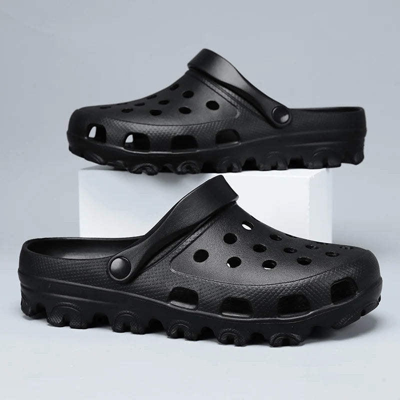 Large Size Men's Slippers with Holes Men's Home