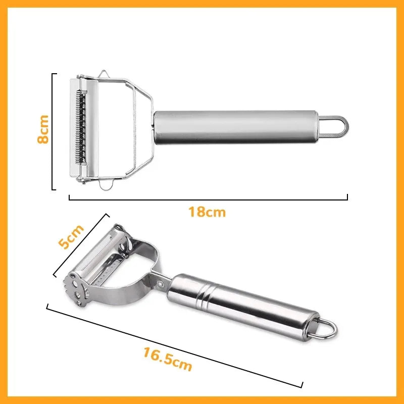 Kitchen Vegetable Peeler Stainless Steel Melon -Function Fruit And Vegetable Peeler