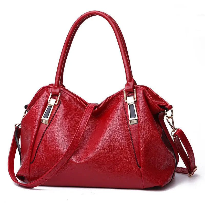 Casual Fashion Women Shoulder Bag Solid Color Soft