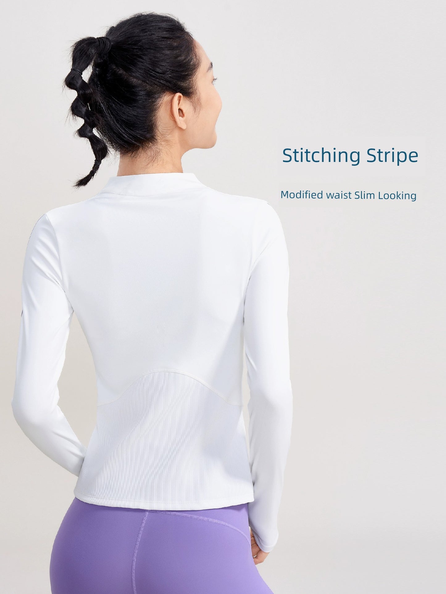 Women's Slim-Fit Slim Looking Sports Long-Sleeved Running Yoga Jacket