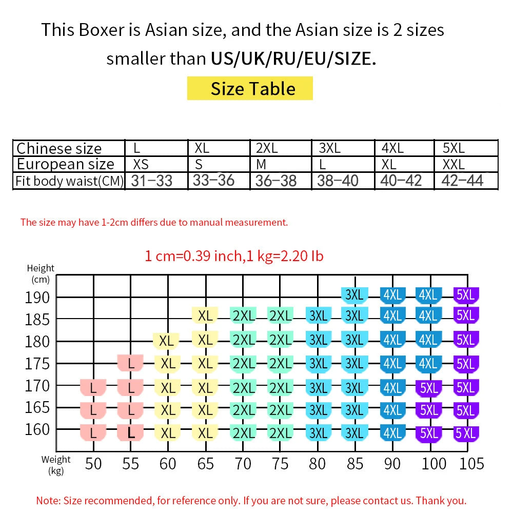 Cvoekular Man Boxer Underwaer Ice Silk Sous Vetement Bokserkits