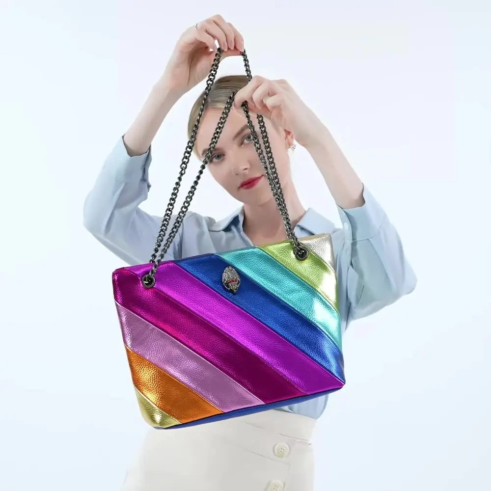 Tote Bag Women Kurt Geiger Eagle Head Rainbow Large-Capacity Women's Shoulder Bag Luxury Designer Messenger Bag Handbag New