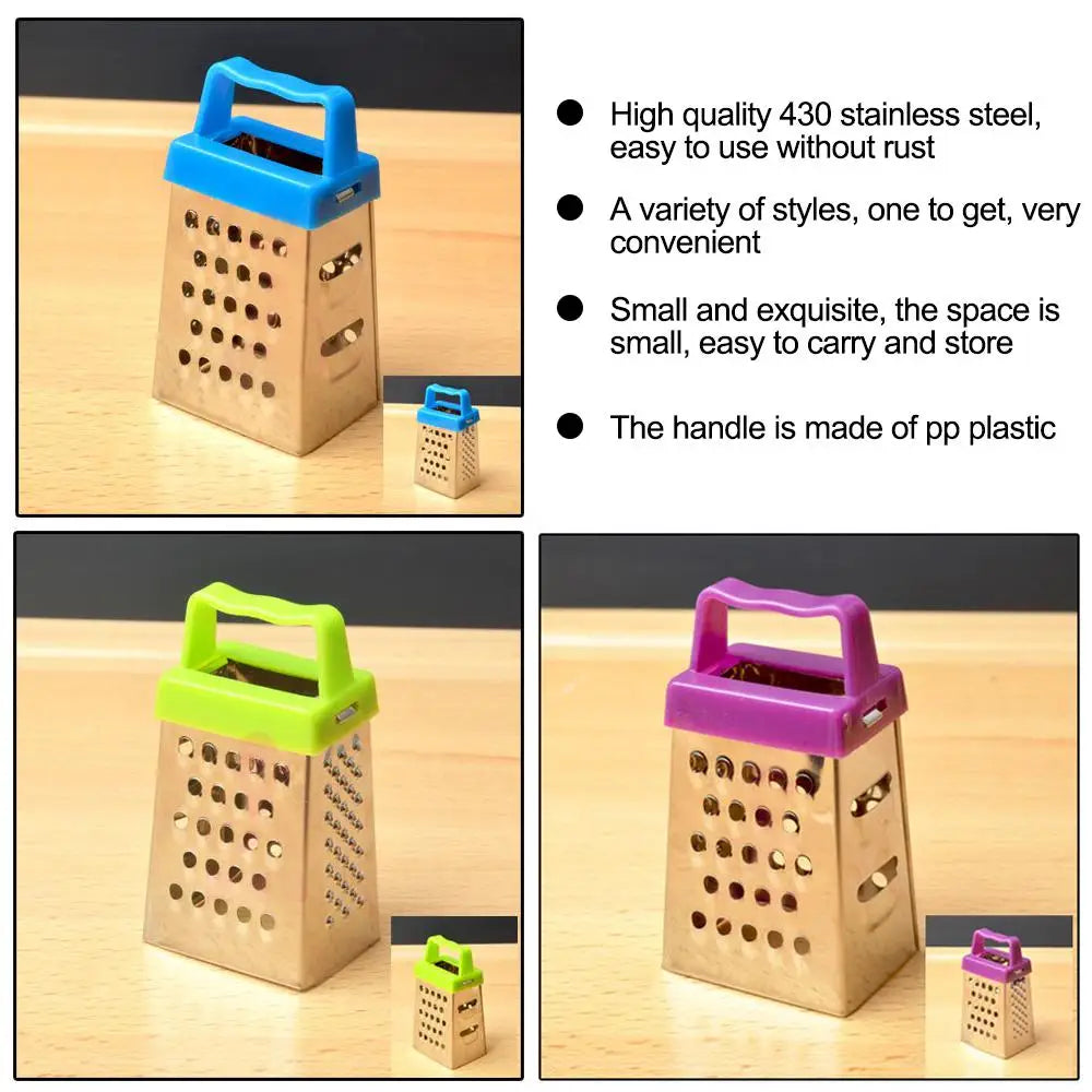 Stainless Steel Mini Four-Sided Cucumber Grater Fruit Planer Cheese Slicers Carrot Vegetables Cutter Home Smart Kitchen Gadgets