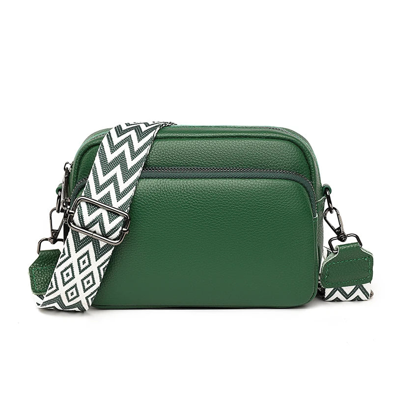 100% Genuine Leather Crossbody Bag Female