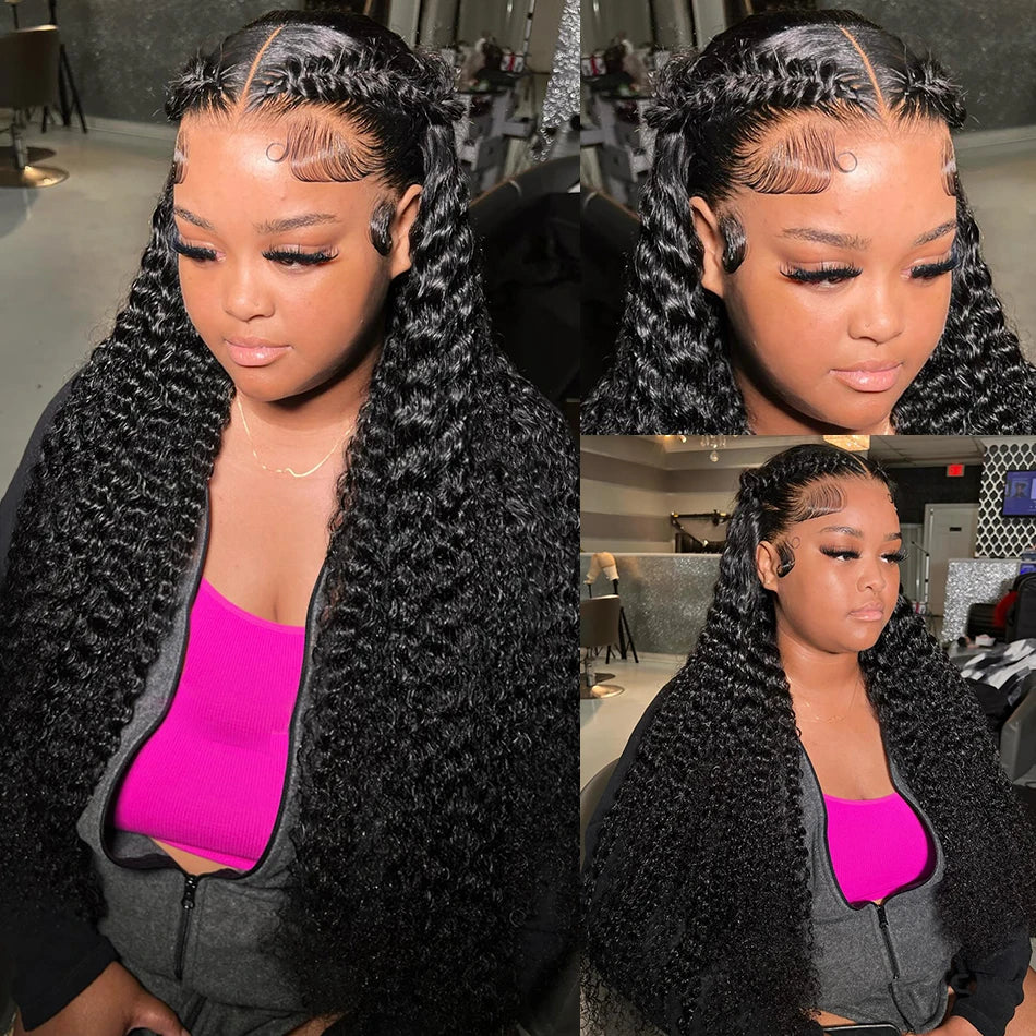 40 Inch Curly 13x4 13x6 HD Transparent