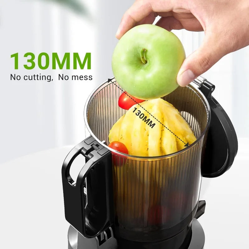 Juicer Machines, AMZCHEF 5.3-Inch Self-Feeding