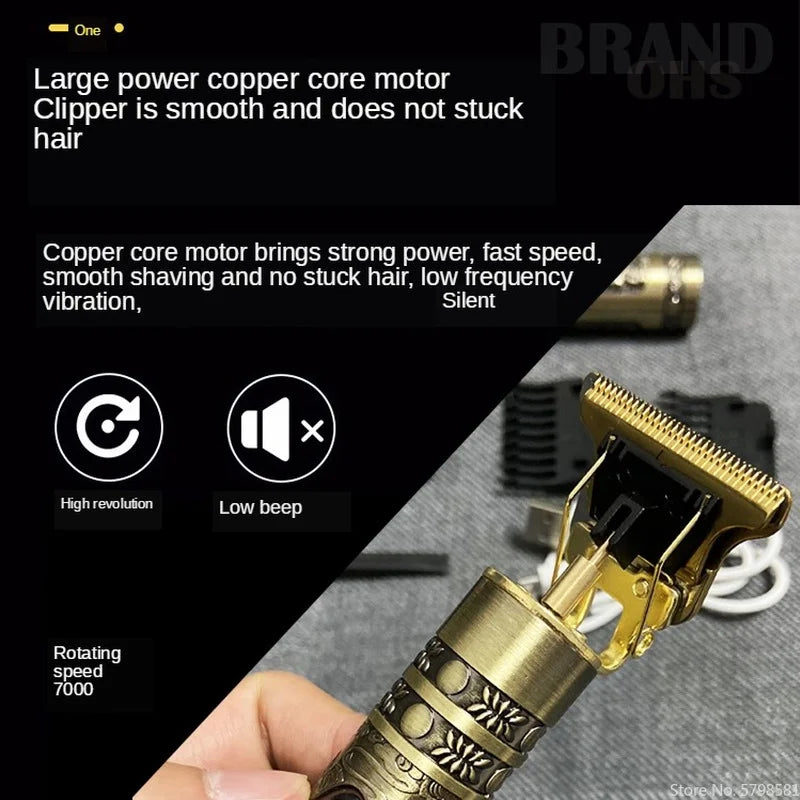 T9 Cordless Electric Hairber Shaver Hair Trimer Home