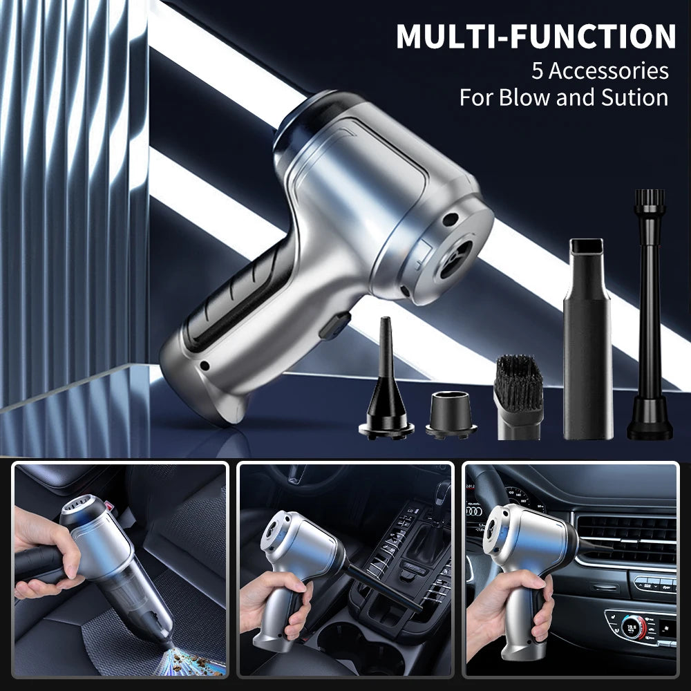 95000Pa Wireless Car Vacuum Cleaner Car Dual Use Mini Vacuum