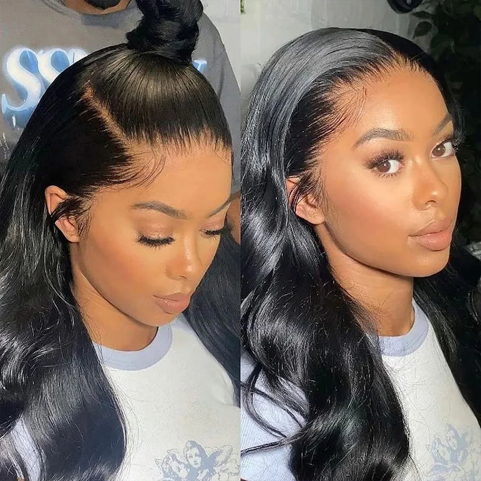 13x4 HD Transparent Lace Wig Brazilian Body Wav
