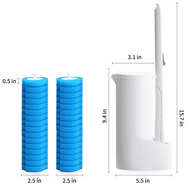 Disposable Toilet Brush Cleaner With Long Handle