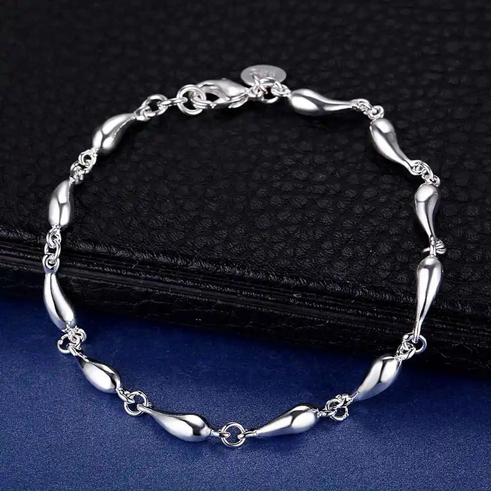 New 925 Sterling Silver Bead Heart High