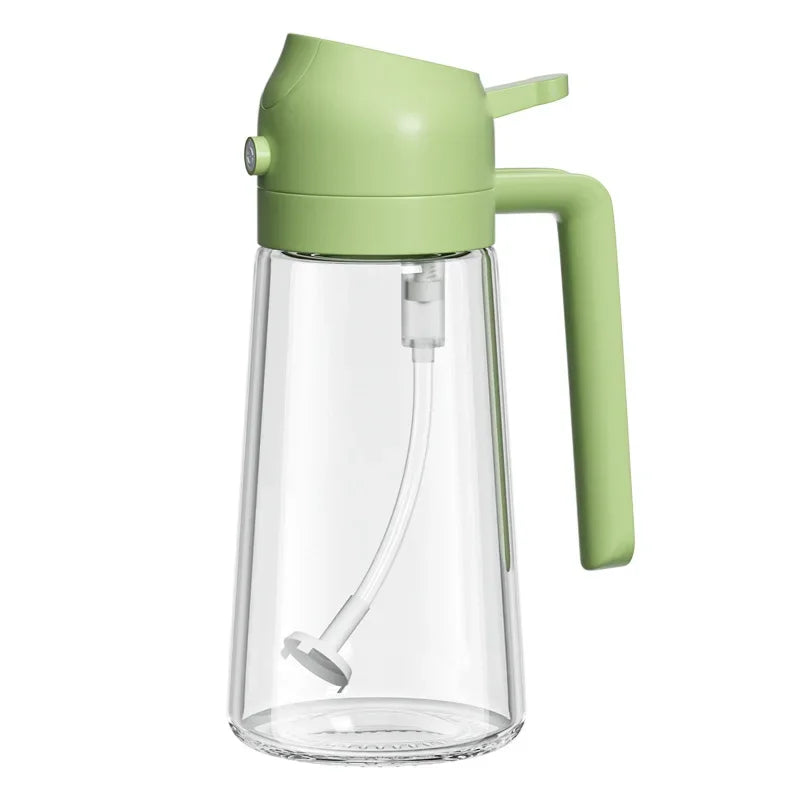 Glass Oil Spray Bottle Multifunctional Kitchen Dual-use Oil Bottle