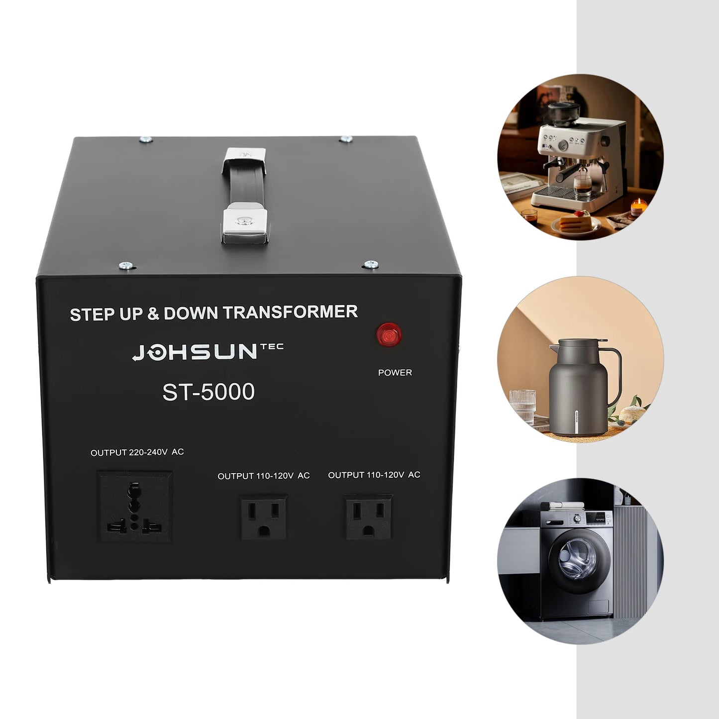 5000 Watt Step Up & Down Transformer 110V to 220V Circuit or Light